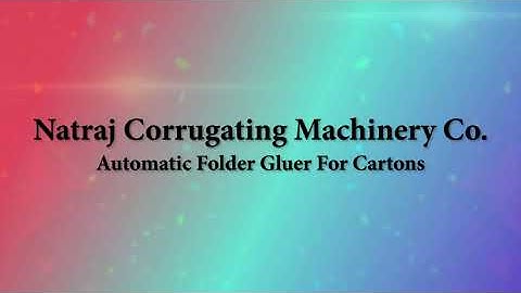 Automatic Folder Gluer For Cartons