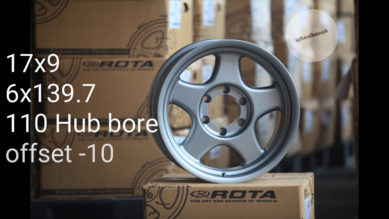 Pics Rota Trail R wheelkonek: ROTA TRAIL-R 17x9 6x139.7 110 Hub bore offset -10 Matte ...