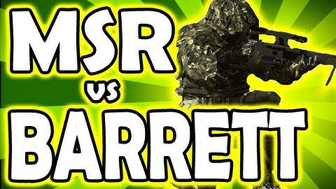 MW3 Tips & Tricks: MSR vs BARRETT! - BEST Sniper to use in MW3? (Modern Warfare 3 Gameplay)