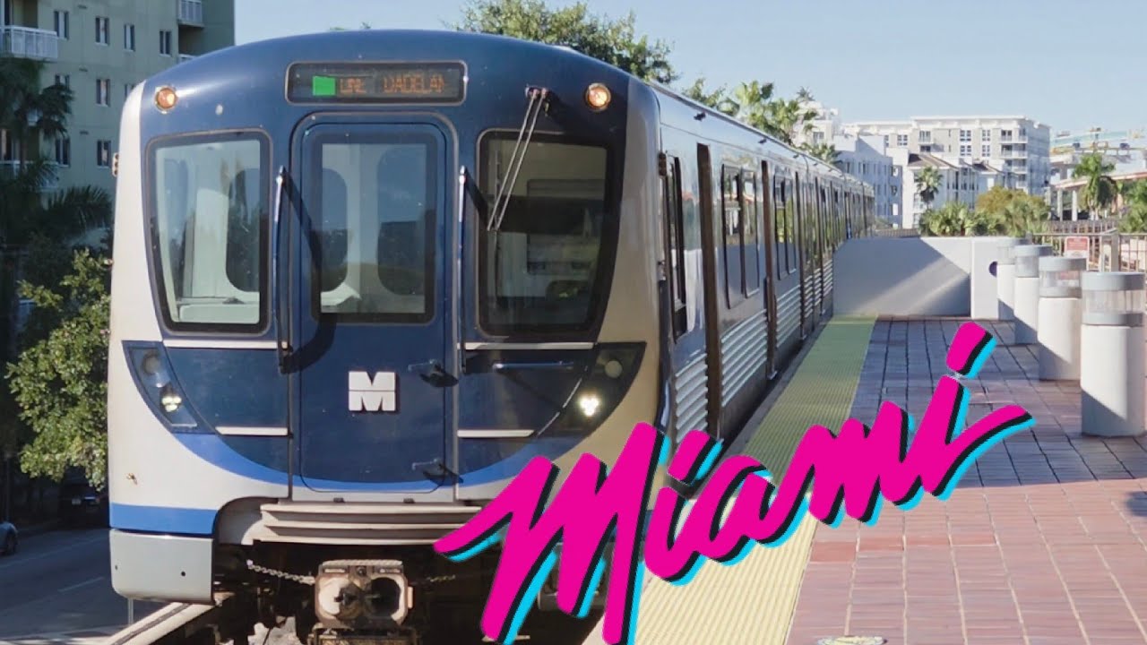 MIAMI Metrorail Subway action