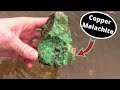 Finding Malachite and Azurite at an Old Copper Mine