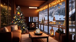 Christmas Classical Music 2024 Warm Fireplace Sounds to Relax 🔥 Cozy Winter Wood House Ambience 🎄