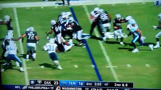 Raider nation! beast mode is back, town bidness marshawn lynch knocks
down jurrell casey raiders vs titans 9/10/17 over ...