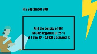 Density Of Uranium Hexafluoride
