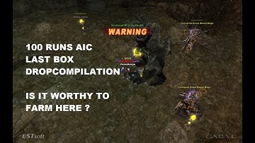 CABAL ONLINE PH - 100 RUNS ILLUSION CASTLE UNDERWORLD (APOCRYPHA) (AIC)  LAST BOX DROP COMPILATION