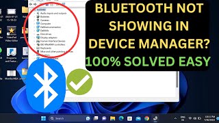 bluetooth not showing in device manager in windows 11/10|| add missing bluetooth in windows 11/10