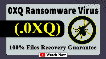 || SOLVED ✅🔘||  0XQ (.0XQ) RANSOMWARE Virus Remove & decryption