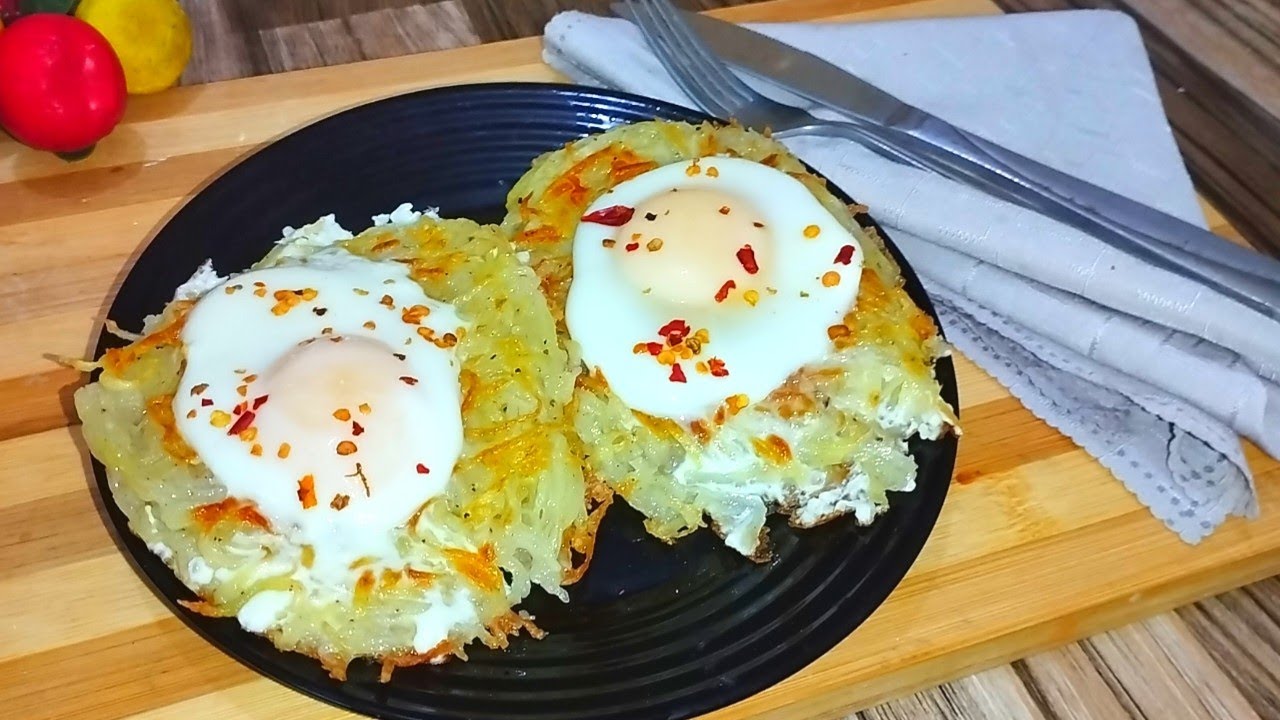  Egg and Potato Recipe by unique cookingEasy recipe Half Fry eggs