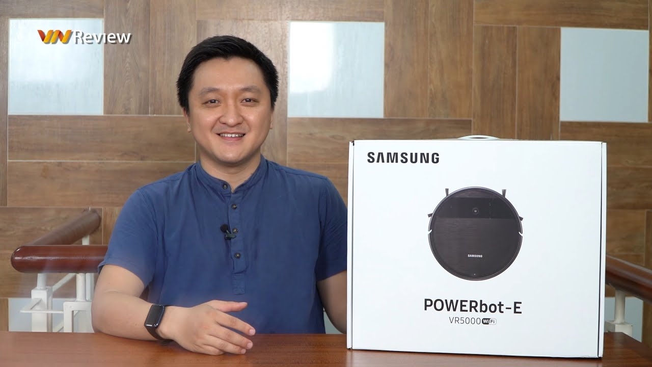 Review robot hút bụi lau nhà Samsung PowerBot-E: hút khoẻ, pin trâu, có cả bơm điện tử