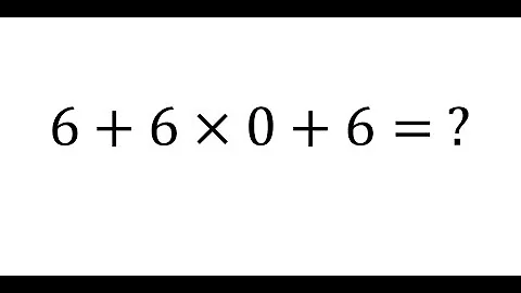 6+6×0+6= ?