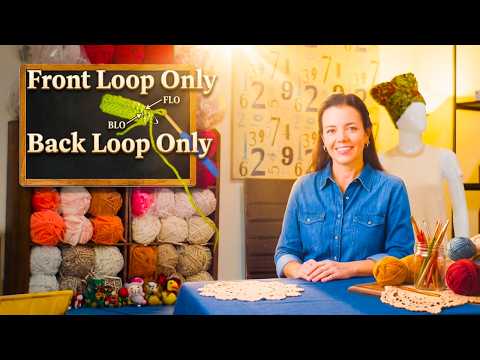 Crochet in Front Loop Only (FLO) | Back Loop Only (BLO) | Beginner-Friendly (Step-by-Step) Tutorial