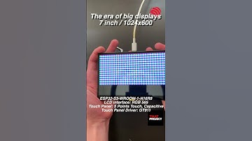 Do you need a large display based on ESP32 in your project? #esp32 #7inch