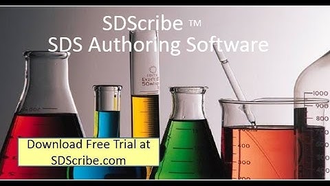 SDScribe - SDS Authoring Software -Download a 30 Day Free Trial