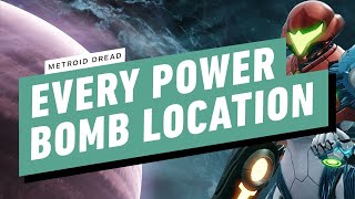 Metroid Dread - Every Power Bomb Tank Location