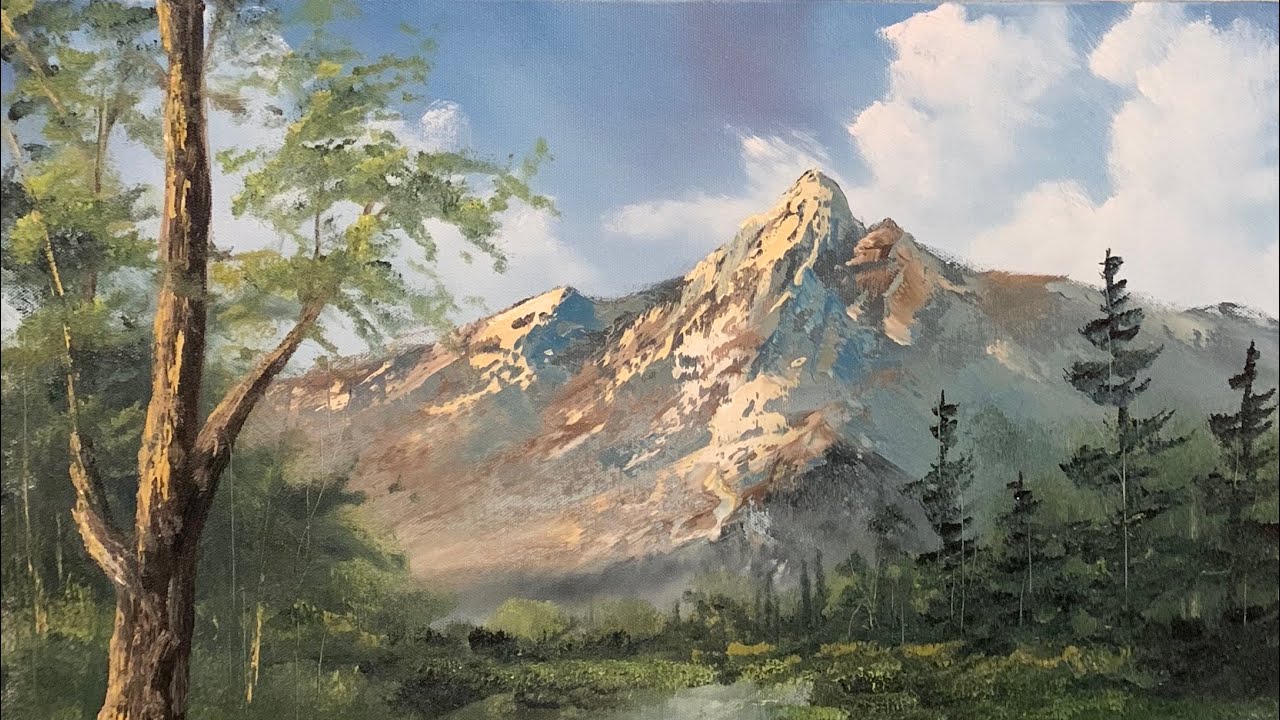 Oil Painting A Landscape (unedited) - Paintings By Justin - YouTube