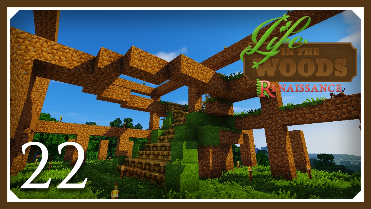 Life in the Woods Renaissance Hungry | Second Floor Planning! | E22 | (Minecraft Mods 1.7.10 ) minecraft how to build a woodland mansion