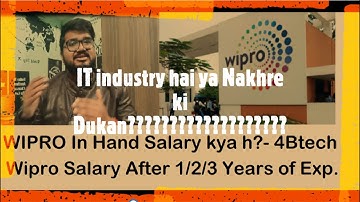 Hikes In Wipro | Wipro in Hand Salary for freshers - 1-2-3 Years of Experience