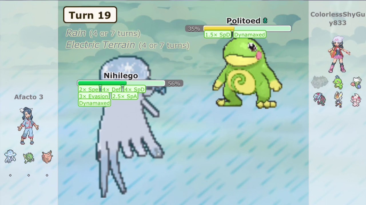 Meteor Beam Boosted Nihilego Sweep | AfactoHQ (Pokemon Showdown Sweep)