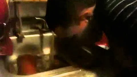Elijah doing cinanmamon challenge