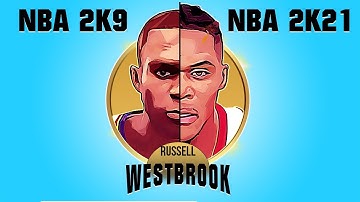 RUSSELL WESTBROOK evolution in NBA 2K [NBA 2K9 - NBA 2K21]