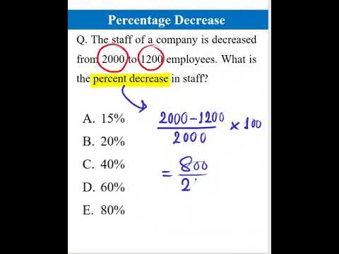 Percentage Decrease #shorts