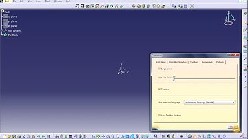 How to customize toolbar and how to lock its position in catia