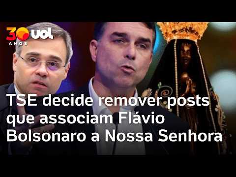 TSE decide remover posts que associam Flávio Bolsonaro a Nossa Senhora