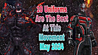 10 Uniforms Are The Best At This Movement May 2024 - Marvel Future Fight