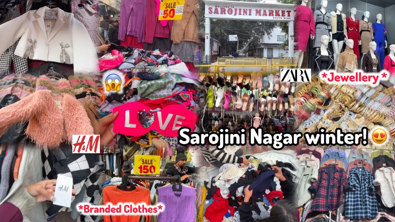 Sarojini Nagar Winter Collection 2025 | With Shop no. | Branded Clothes, Boots & Best Shop | Nishu