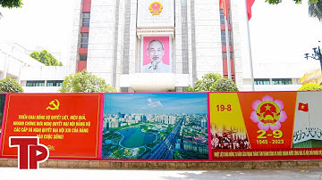 Nhiều tuyến phố Thủ đô rợp sắc cờ hoa chào mừng Quốc khánh 2/9 | Tiền Phong TV