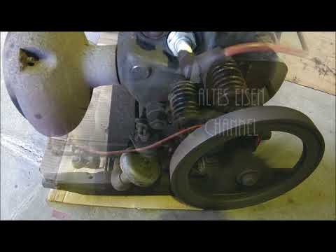 石油発動機　ハネダ Kwada horizontal water-cooled single cylinder oil engine