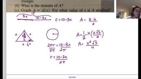 Sullivan Pre-Calc (Section 2.6) Mathematical Models, Building Functions:pg 116 # 12