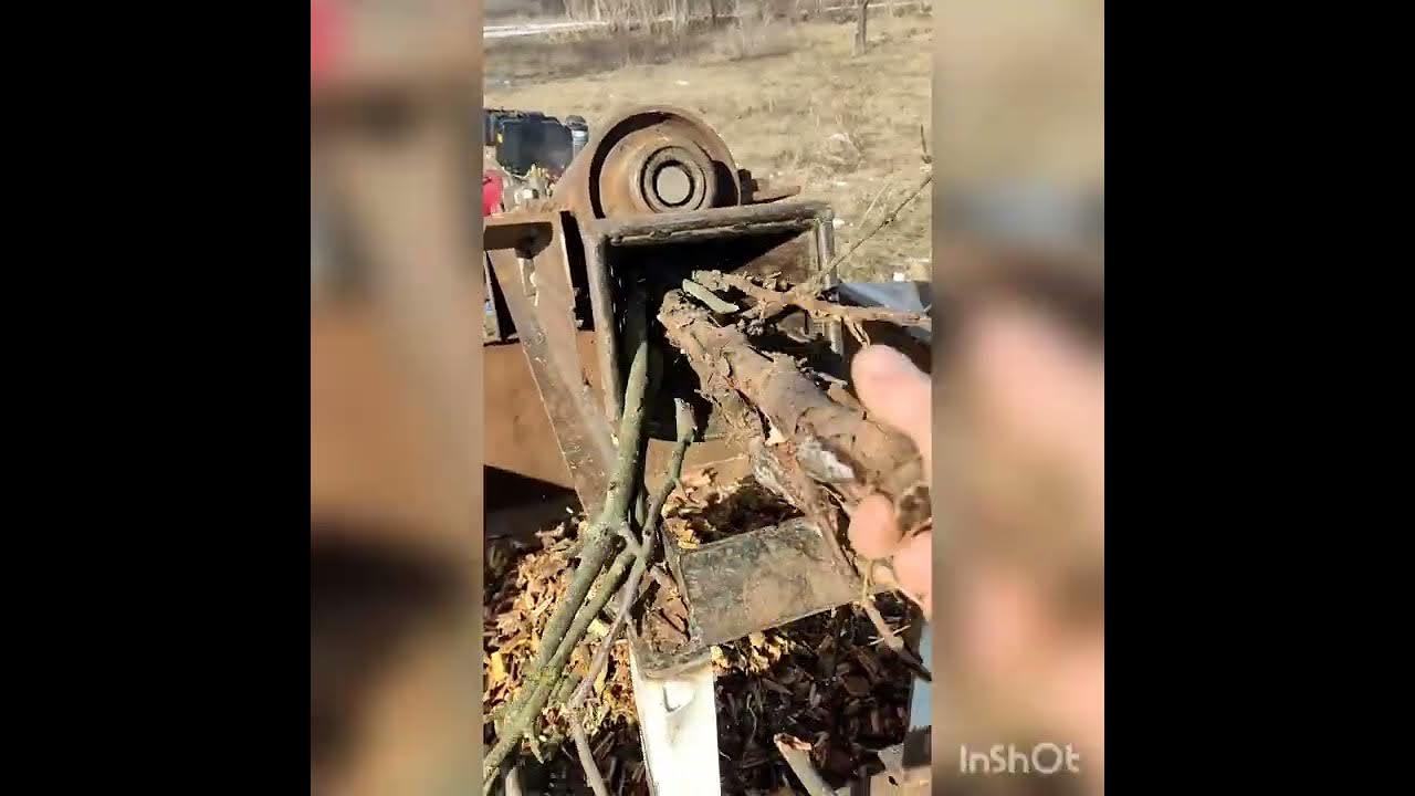 Шнэковый измельчитель веток с карданным приводом от мотоблока ...