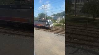 NJ Transit Train 4612 through Little Silver (Unrestricted Horn Warning)