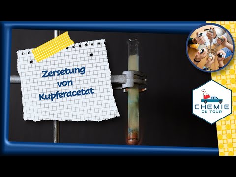 Zersetzung von Kupferacetat