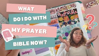 New Setup in my PRAYER BIBLE | What's Next | How I Pray Through Scripture