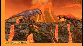 T-Rex and Spinosaurus VS I-Rex RESOUNDED