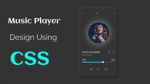 Music Player Design Using CSS | UI Design | CodewithNizami | #css #uidesign