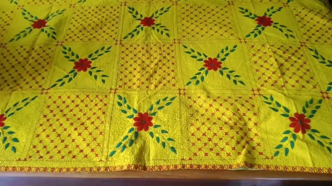 আবার নিয়ে চলে আসলাম হলুদ রং এর নকশিকাঁথা