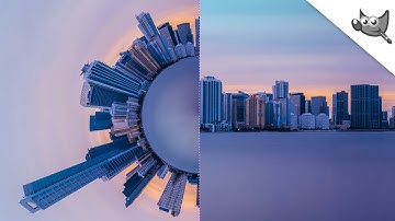 GIMP: Little Planet / Polar Coordinates Effect