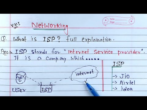 वीडियो: निम्नलिखित में से कौन ISP का उद्देश्य है?