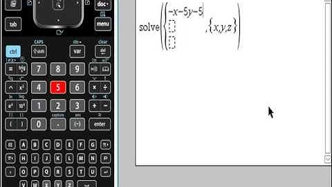 Ti NSpire Solving Systems of 3 Equations SO EASY