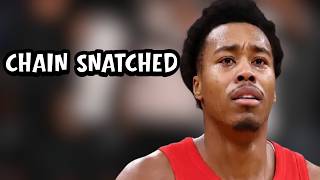 Toronto gang members robbed Scottie Barnes for his SB chain trolls him as raptors face cavaliers