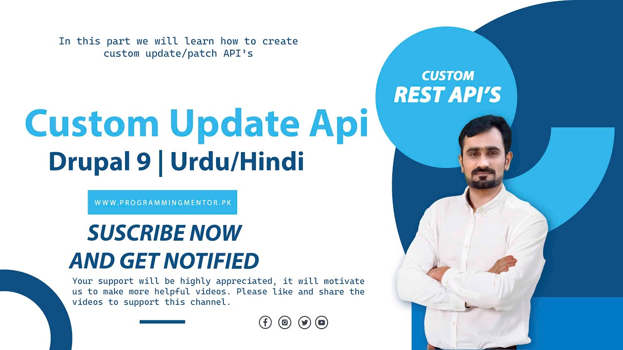 How to create custom Patch/Update API in Drupal 9 | Urdu/Hindi | #39 ...