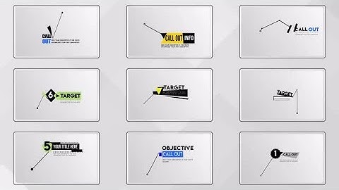 X30 Call Out Lowerthird 4K Motion Graphics Templates