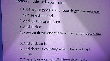How to download and install gta san andreas skin selector mod