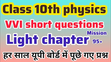 Class 10th physics Most important questions || mcq questions physics #upboard