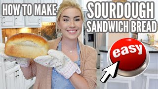 HOW TO MAKE THE BEST SOURDOUGH SANDWICH BREAD | EASY STEP BY STEP BEGINNERS GUIDE | LOVEMEG 2.0