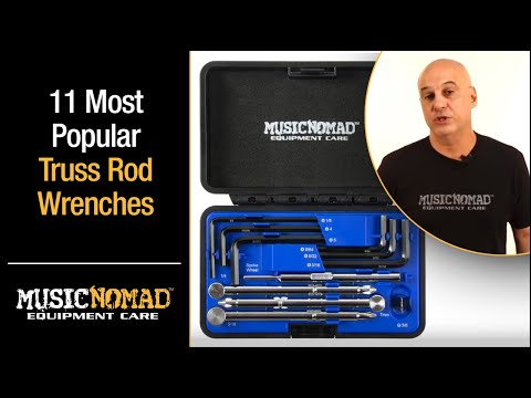 MusicNomad Premium Guitar Tech Truss Rod Wrench Set - 11 pcs