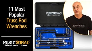 Musicnomad Premium Truss Rod Wrench Adjustment Tool 11 Pc. Set For Electric, Acoustic, B Guitars